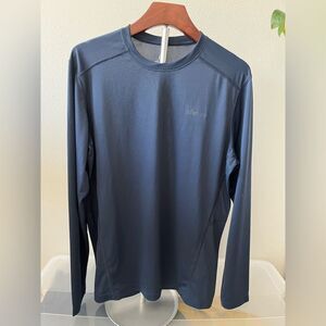 Sherpa Men's Navy Long Sleeve Performance Shirt - Large